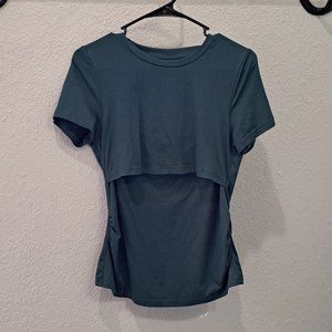Shein Teal Maternity/Nursing Top - Size M